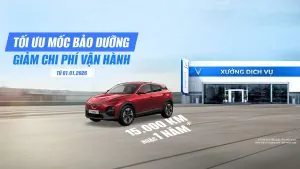 VinFast áp dụng mốc bảo dưỡng mới 15.000 km hoặc 1 năm cho ô tô điện từ 01/01/2026